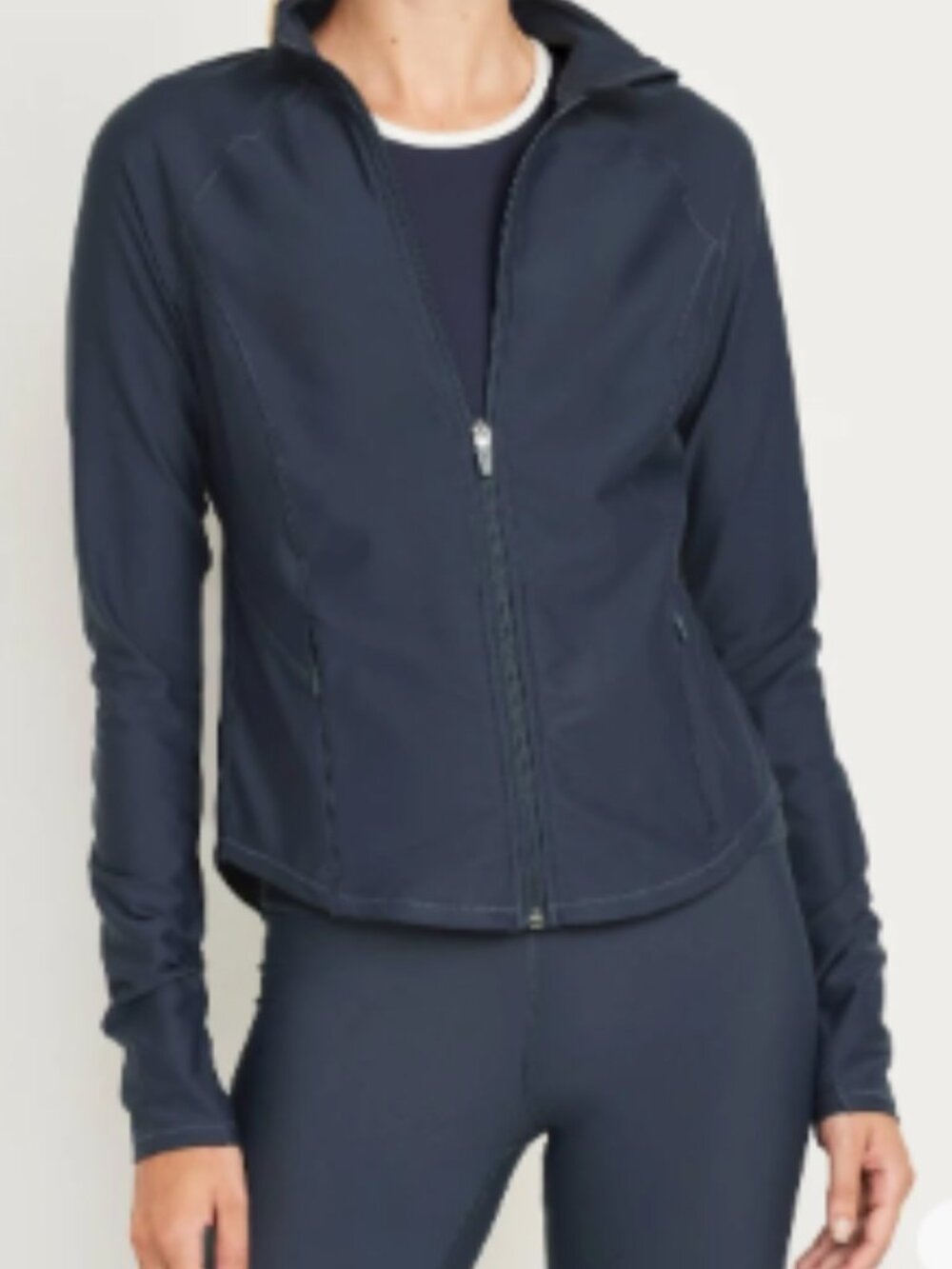 Womens Old Navy Dynamic Fleece Full Zip Sweatshirt, Black, NWT, Size XXL